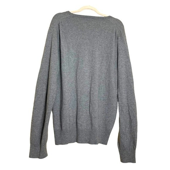 J. Crew Men’s Large Sweater Wool Blend V-Neck Harbor Gray - Picture 2 of 6